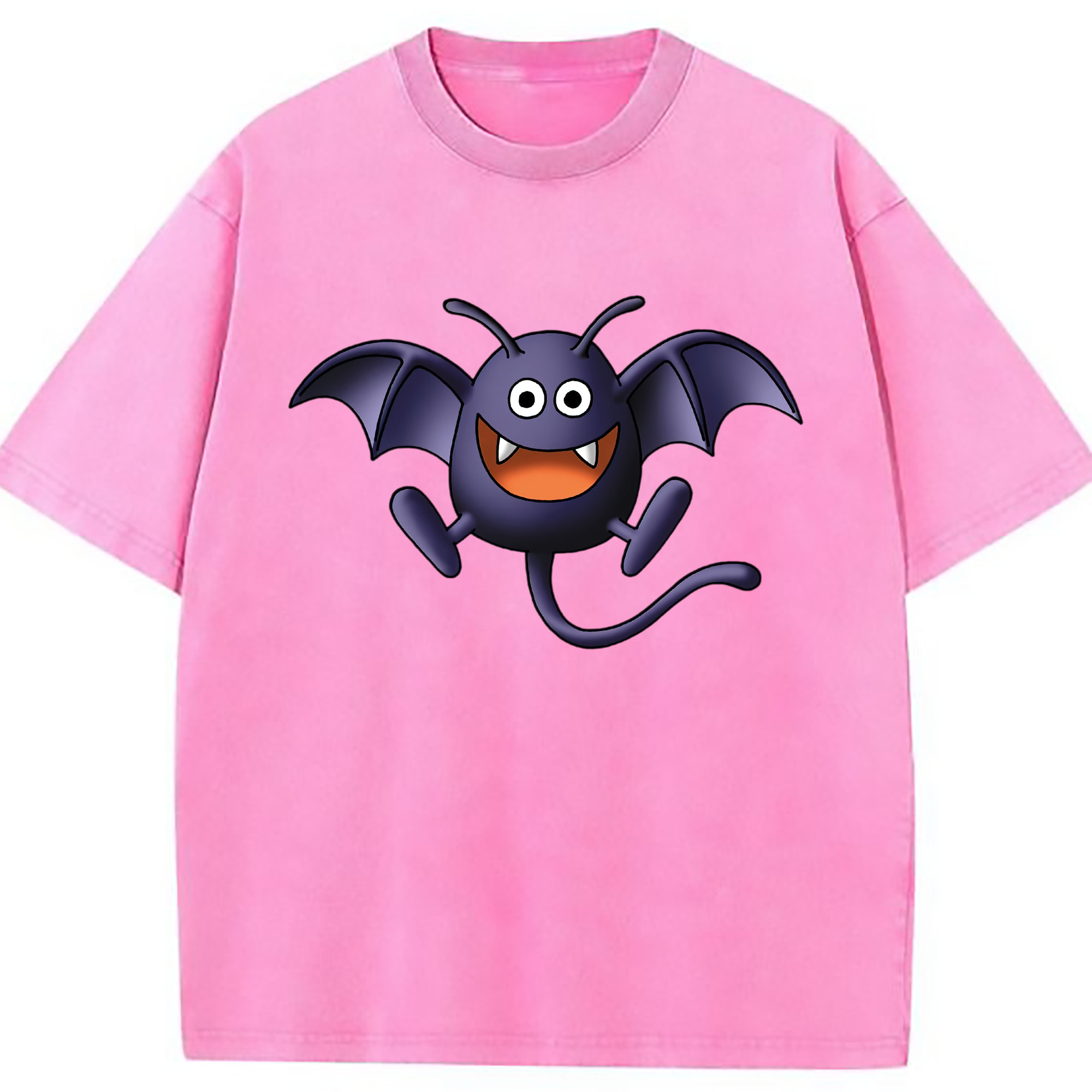 （画像用） ドラゴンクエスト Doragon Kuesuto Dragon Quest 綿100% ヴィンテージ風 半袖Tシャツ（フロントプリント）